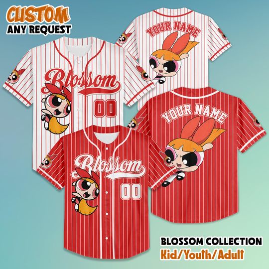 Discover Personalized Blossom Collection Baseball Jersey, Disneyyy Blossom Jersey Shirt