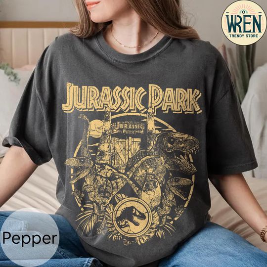 Discover Vintage Jurassic Park Shirt, Jurassic World Shirt, Jurassic World Rebirth, Tyrannosaurus T-Shirt