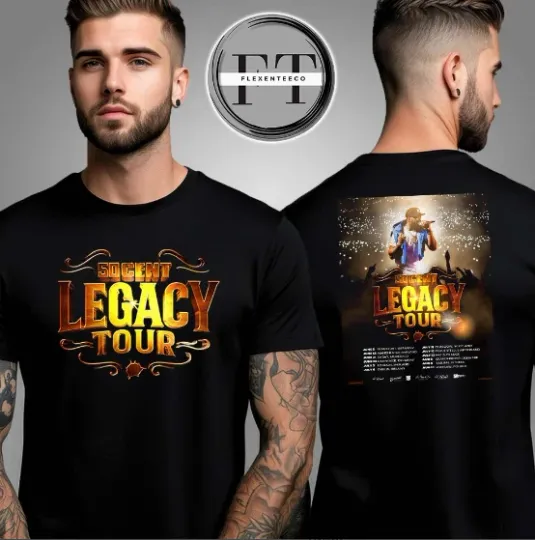 Discover 50 Cent Legacy Tour 2025 Schedule T-Shirt