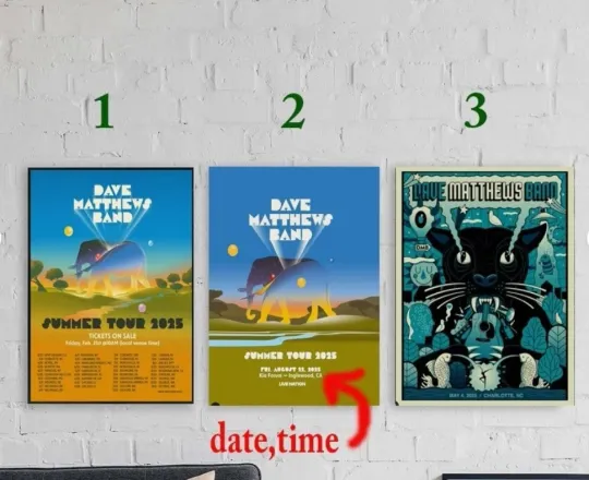 Discover New!! Dave Matthews Band Summer May 2025 Tour Dates poster