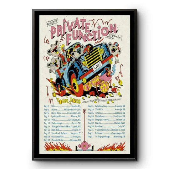 Discover Private Function 2025 Tour European Poster