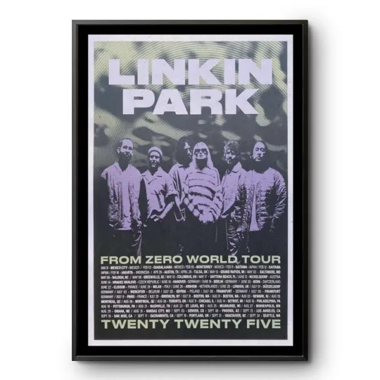 Discover Linkin Park From Zero Goods Lip 2025 Tour Litho Poster