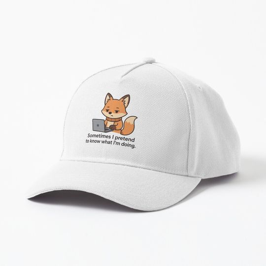 Discover Sometimes I Pretend to Know What I'm Doing - Fox Laptop Cap