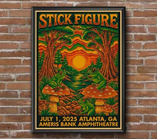Discover StickFigure July 1 2025 Island Holiday Summer Tour Alpharetta poster