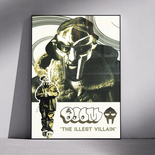 Discover MF Dooom Poster - The Illest Villain Poster - Album Cover Poster