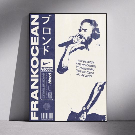 Discover Frank Ocean Poster - Blond Poster - Blond Album Cover Poster