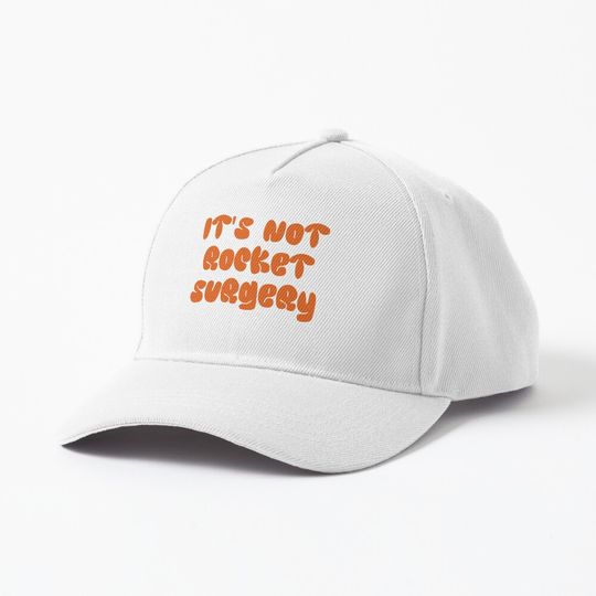 Discover Funny Bold Quote Cap – It’s Not Rocket Surgery Retro Meme Typography Design