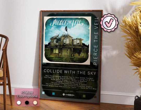 Discover Pierce The Veil Poster, Collide With The Sky Poster, Album Poster Prints