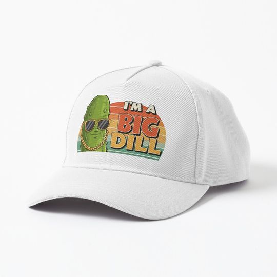 Discover I'm a Big Dill Baseball Cap - Funny Pickle Pun Hat