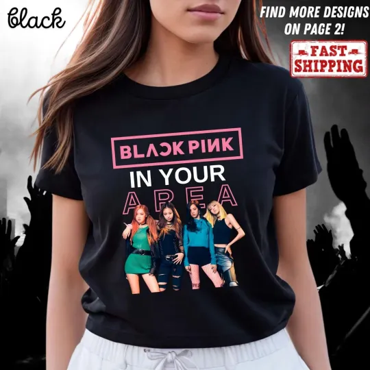 Discover 2025 Blackpink Born Pink Shirt, Kpop Fan World Tour Unisex T-Shirt