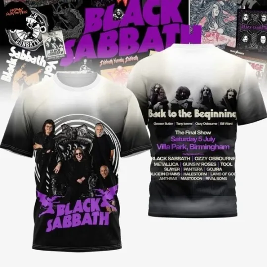 Discover Black Sabbath Back To The Beginning The Final Show 3D T-Shirt