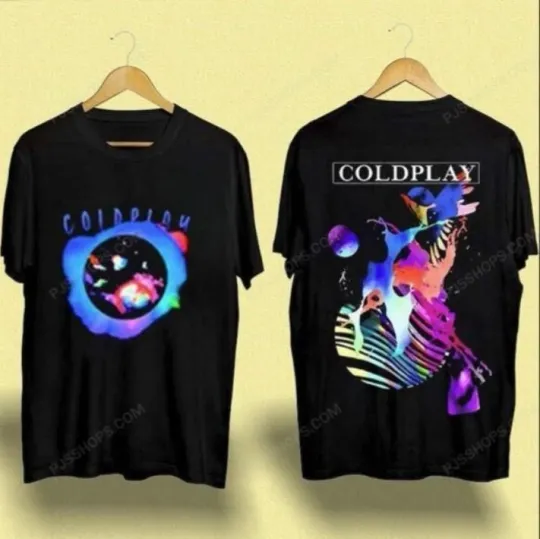 Discover Coldplay Europe Tour 2025 Shirt   Two Sided Unisex Band T-Shirt  Gift for Music