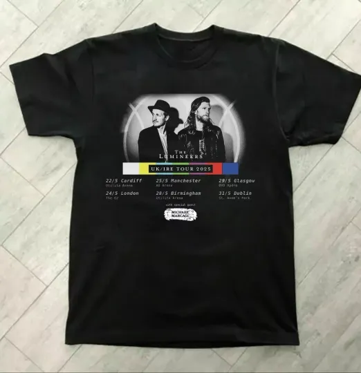 Discover The Lumineers BAND UK IRE Tour 2025 T-Shirt
