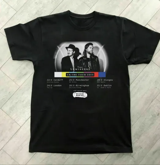 Discover Collection The Lumineers Tour 2025 Shirt, Gift For Fan