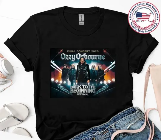 Discover Ozzy Osbourne Black Sabbath Back To The Beginning Final Concert 2025 T-Shirt