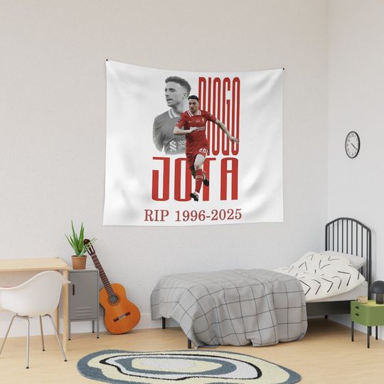 Discover Diogo Jota RIP Tapestry, Wall Decor Gift