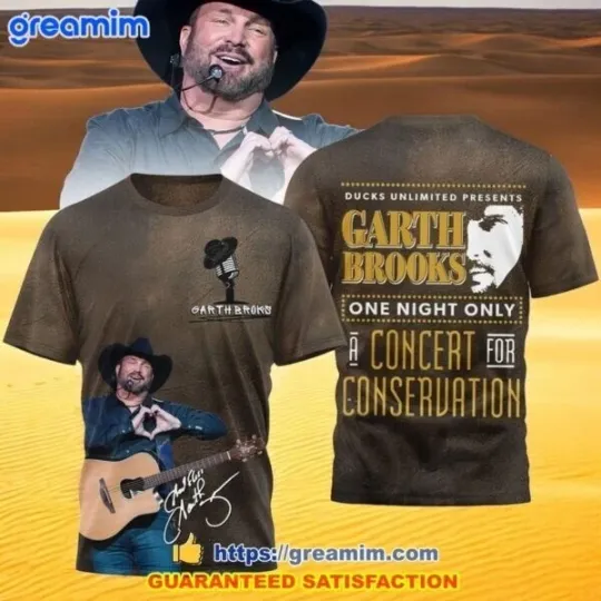 Discover Garth Brooks A Concert For Conservation 2025 3D Shirt