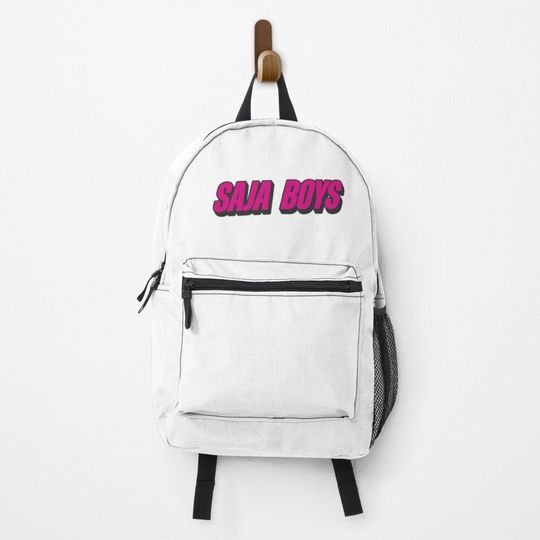 Discover Saja Boys name sticker design with black shadow Backpack