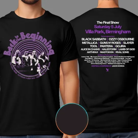 Discover Back To The Beginning 2025 Black Sabbath And Ozzy Osbourne Event Tee The Final