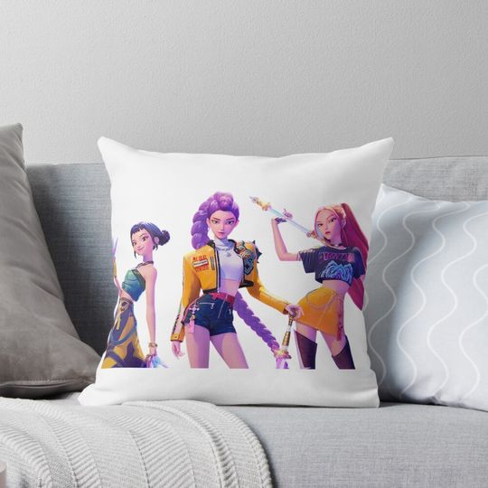 Discover Huntrix KPOP Demon Throw Pillow