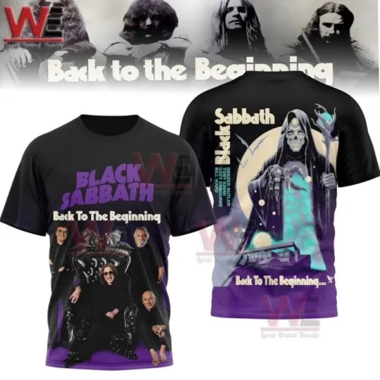 Discover Black Sabbath Back To The Beginning Unisex T-Shirt 3D