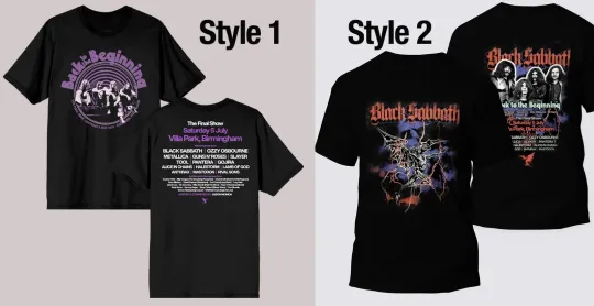 Discover Black Sabbath Back To The Beginning July 5th 2025 Tour The Final Show T-Shirt