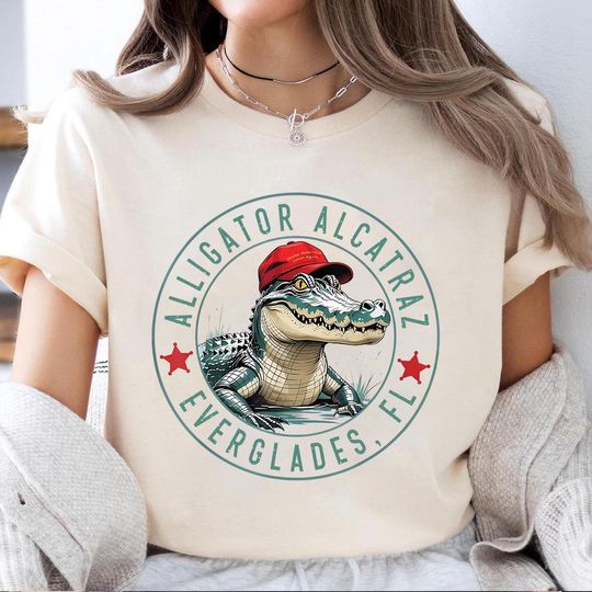 Discover Alligator Alcatraz Shirt, Florida Everglades Parody Shirt, Alligator Alcatraz Tshirt