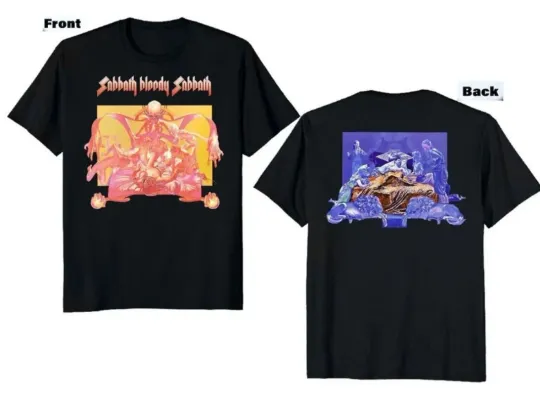 Discover Black Sabbath T-Shirt Unisex Tee Tour Band Rock Men 90s Gift fans