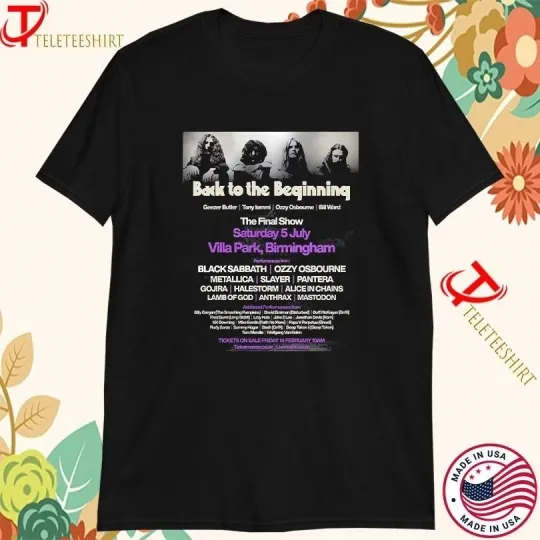 Discover Black Sabbath Back To The Beginning The Final Show Birmingham On July 5 T-Shirt