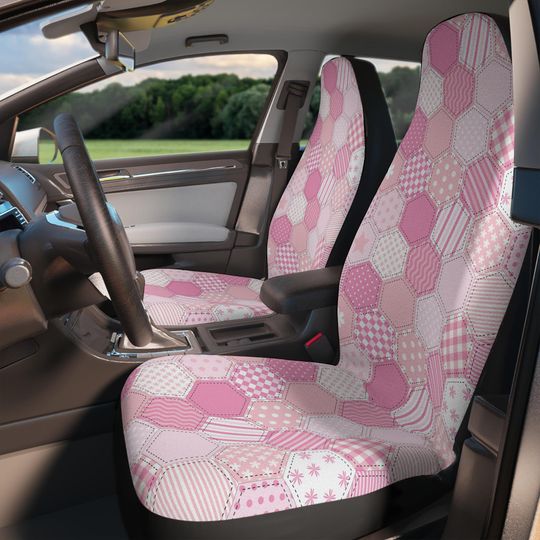 Discover CHARMING SEAT COVER, Abstract Seat Cover, Cute Vehicle Accessories, Gift for New Drivers, Car Decor, Spring Season, Car Accessories