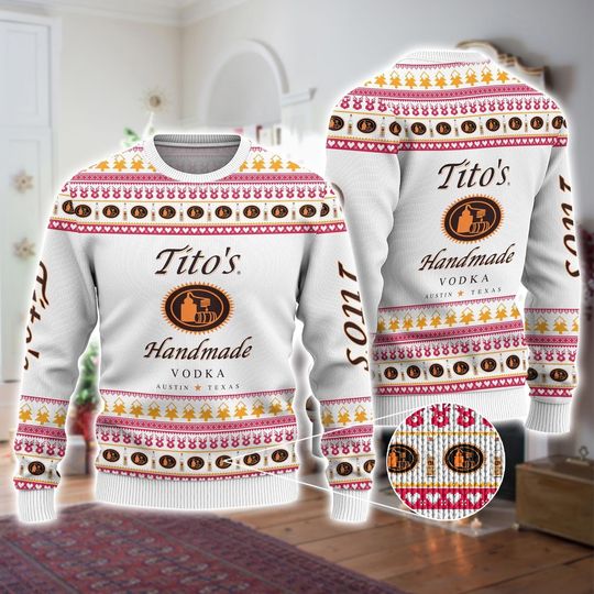 Discover Christmas Tito Ugly Sweater, TITO'S Handmade Vodka Sweater, Tito's Fan Gift