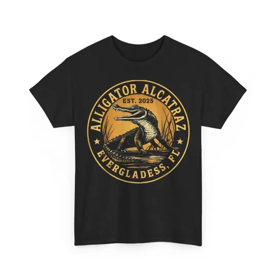 Discover Alligator Alcatraz Florida Everglades ParodyT-Shirt