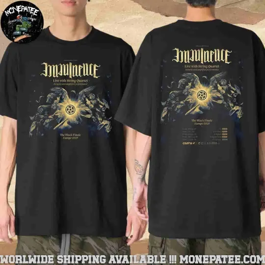 Discover Imminence Black Finale Europe 2025 Tour Dates Merch T-Shirt