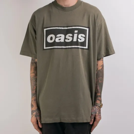Discover NEW Oasis Definitely Maybe Promo  Reunion Tour 2025 Grunge T-Shirt
