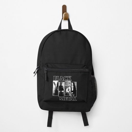 Discover Black Metal Backpack