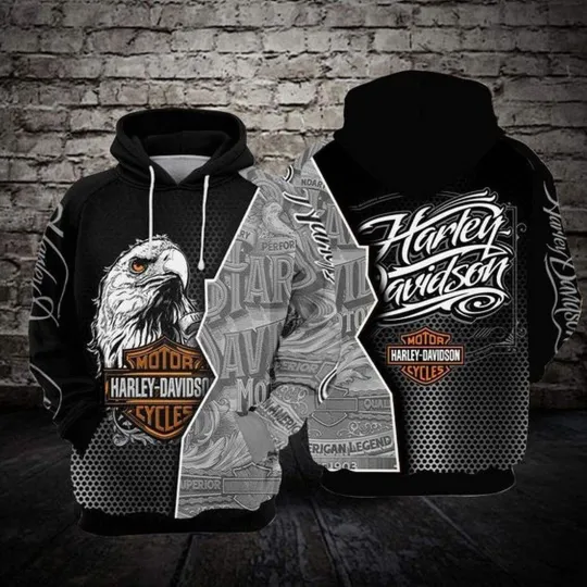 Discover Haarleyy Davidson Hoodie 3D Style All Over Printed Top Gift