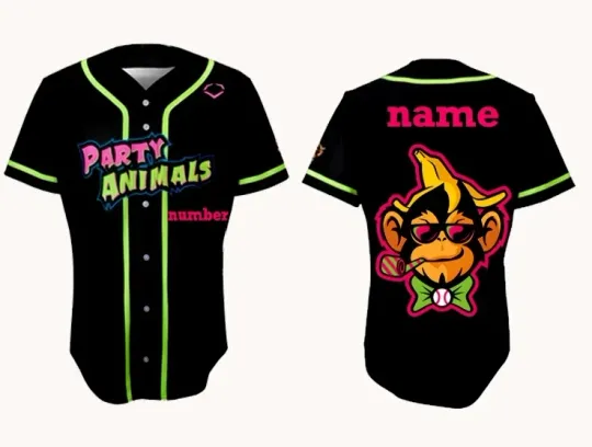 Discover Party Animals BASEBALL Jersey