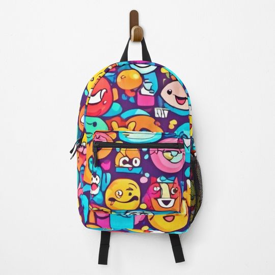 Discover Vivid Cartoon Colors Backpack