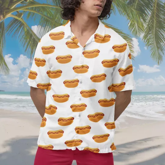 Discover Hot Dog Hawaiian Shirt