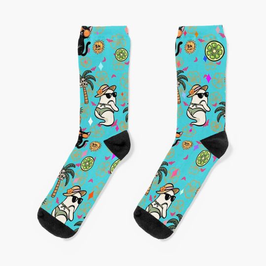 Discover Summerween Tropical Chaos Socks