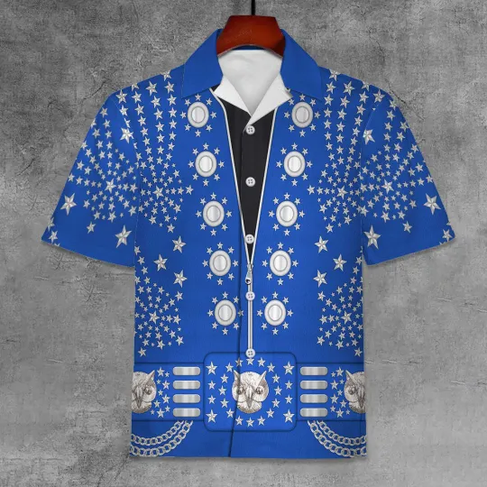 Discover Elvis Owl Unisex Hawaii Shirt