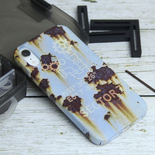 Discover Rustic Industrial Phone Case  Engraved Polycarbonate Cover  Steampunk Gear Design