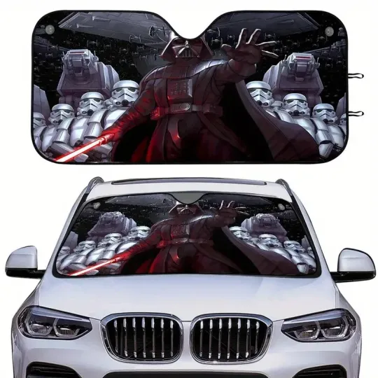 Discover Darthh Vaderr & Stormtrooper Corps Galaxy's Edge Car Windshield Sun Shade