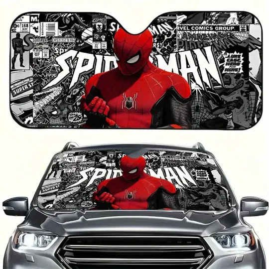 Discover Comics Awesome Superhero Fan Gift Car Windshield Sun Shade