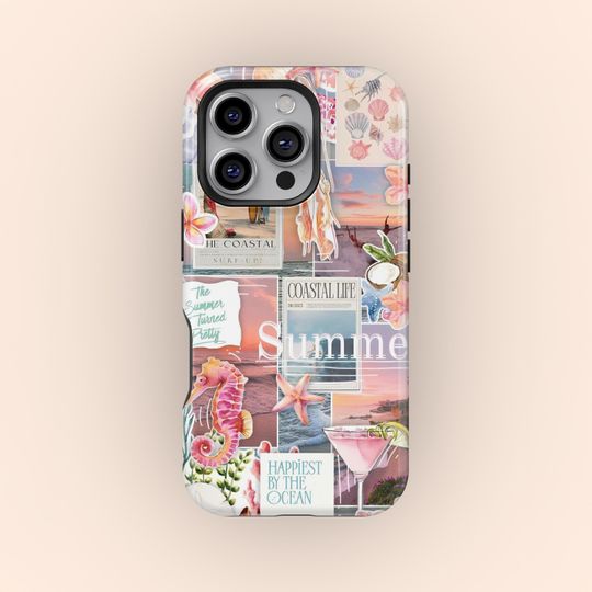 Discover Beach Ocean Summer Collage Cute Aethetic  iPhone Cases