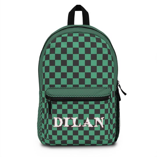 Discover Custom Anime Kimono pattern Backpack ,back to school, slayer bag , Pre-k Grad school, high school, demon backpack, Personalized backpack