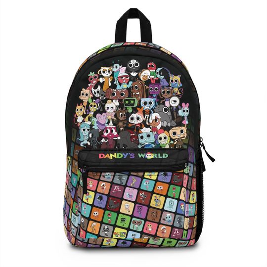 Discover Game Backpack for Dandy's World, Adventure Travel Bag, Gamer Gift, School Bookbag