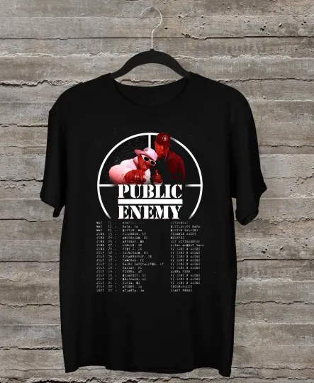 Discover Public Enemy BAND 2025 Tour Dates T Shirt