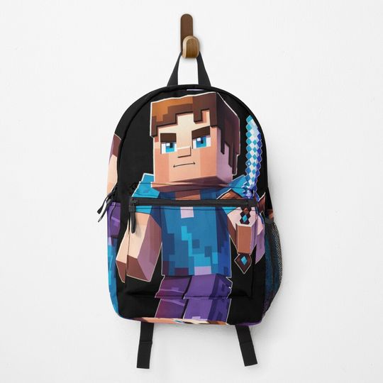 Discover Minecraft Steve Diamond Sword Backpack