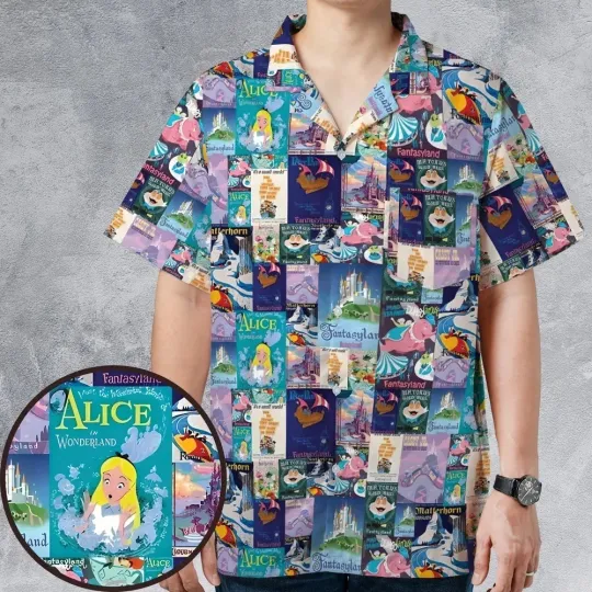 Discover Fantasyland Theme Park Hawaiian Shirt Casual Button Down Shirt Unisex Adults
